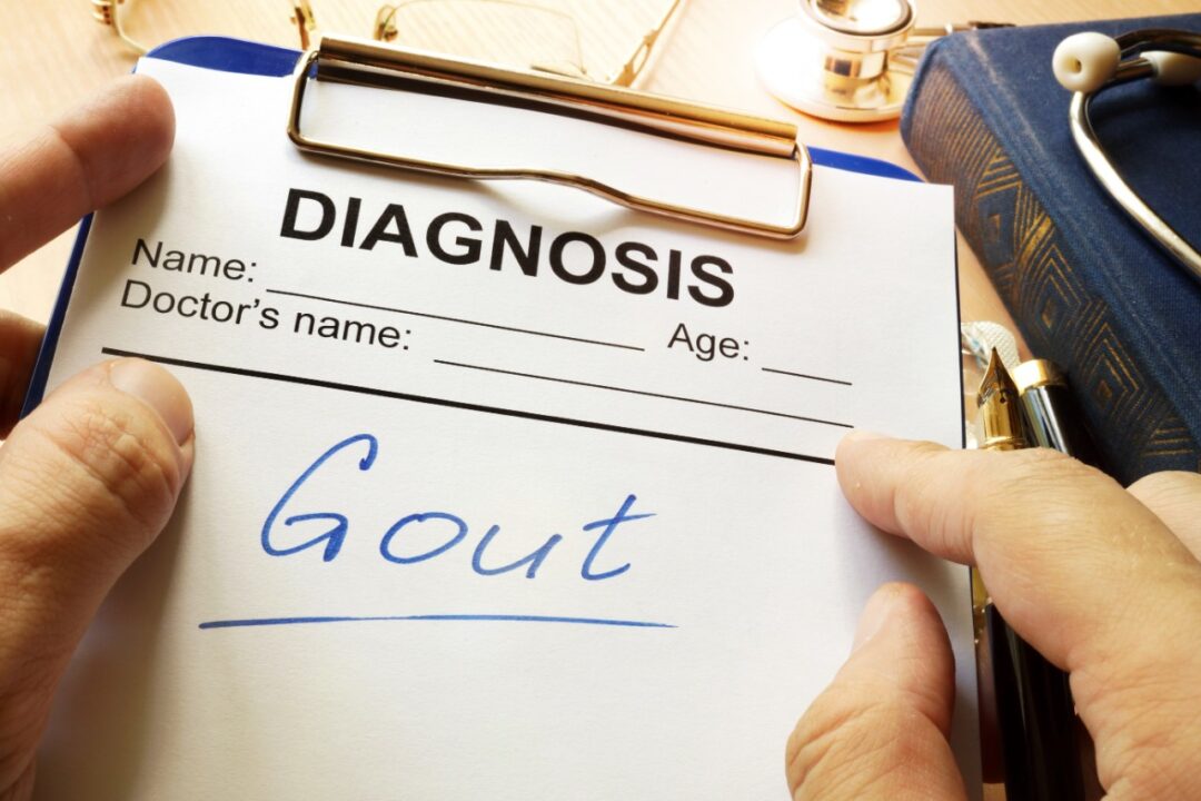 What are the symptoms and the treatment for gout?